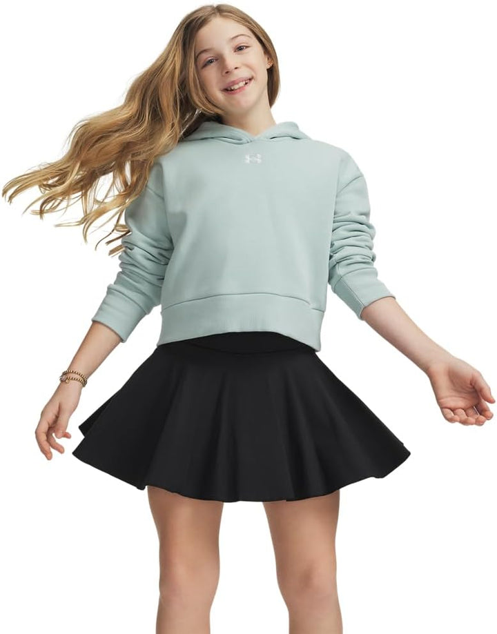 Under Armour Mädchen Rival Fleece Crop Hoodie Kapuzenpullover 68 Emaille Blau / Weiss, 68 Emaille Bl