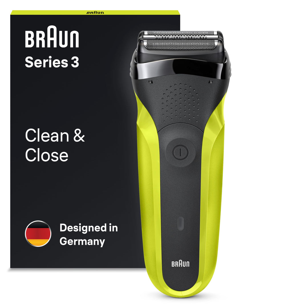 Braun Series 3 300S Elektrorasierer mit 3 flexiblen Klingen, wiederaufladbar und kabellos, Elektrora