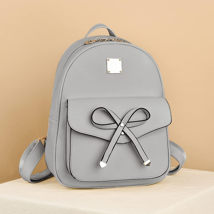 SUKUTU Frauen Rucksack Wasserdichte PU Leder Mode Schultaschen 3 PCS Mädchen Bowknot Cute Mini Daypa