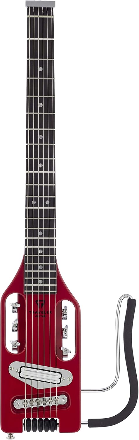 Traveler Guitar Ultraleichte Solid-Body E-Gitarre (ULE TRDG), Torino Red Torino Rot Guitar Griffbret