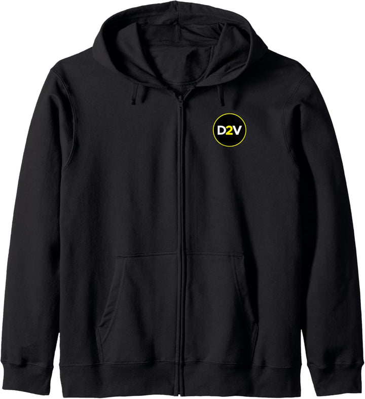 Kreis Mit D Und V Kapuzenjacke