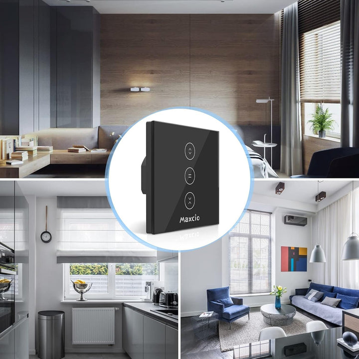 Maxcio Wlan Rolladenschalter, Rolladen Zeitschaltuhr Kompatibel mit Alexa & Google Home, Smart Schal