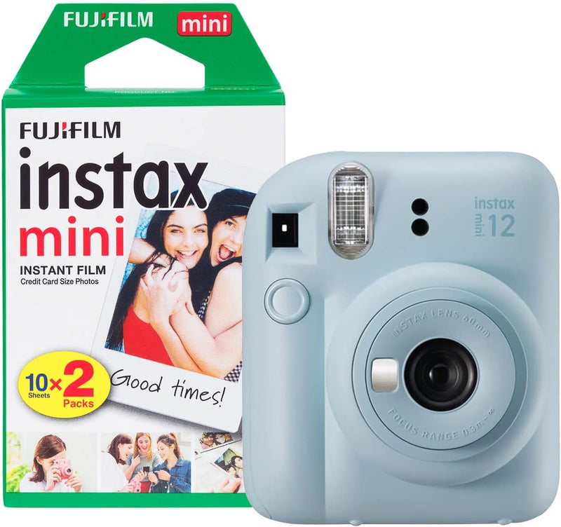 Fujifilm Instax Mini 12 Sofortbildkamera, mit 20 Filmen, Pastellblau