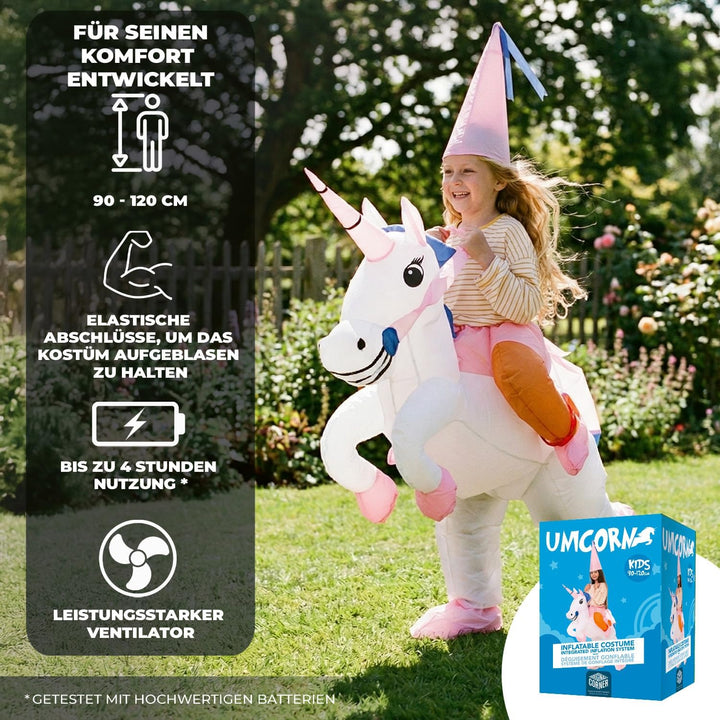 Aufblasbares Kostüm für Kinder | Kostüm für die Kostümparty | Aus strapazierfähigem Polyester - Ange