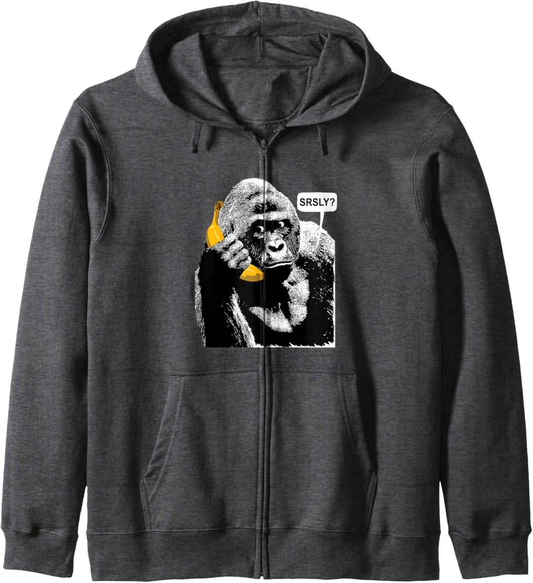Gorilla On Banana Handy Kapuzenjacke