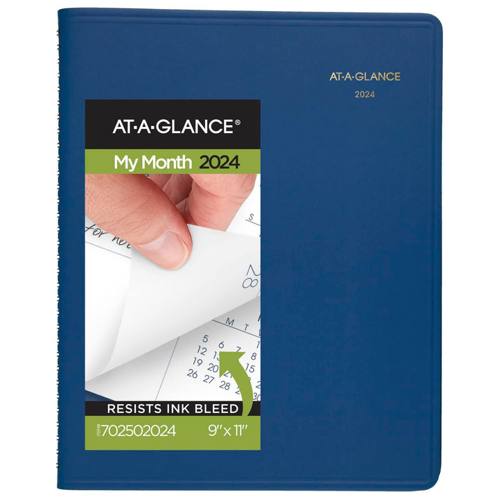 AT-A-GLANCE Fashion 702502024 Monatsplaner 22,9 x 27,9 cm, gross, Blau Blau 2024 New Edition, Blau 2