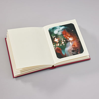 Semikolon 351006 Foto-Album Classic Medium – 21,6x25,5 cm – 80 Seiten cremefarben, für 160 Fotos – b