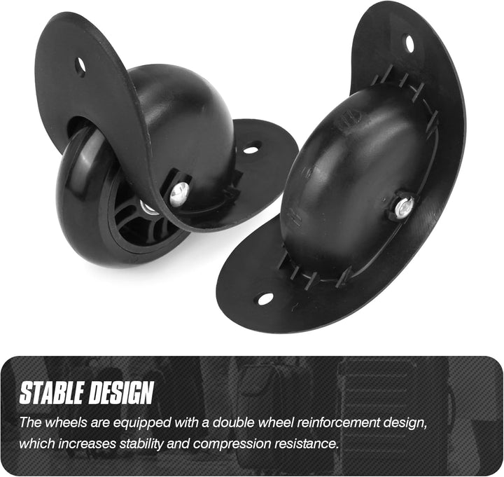 1 Pair Kofferrollen Gepäck Ersatzräder Gummi Koffer Ersatzräder Ersatzrollen(VD019), Vd019
