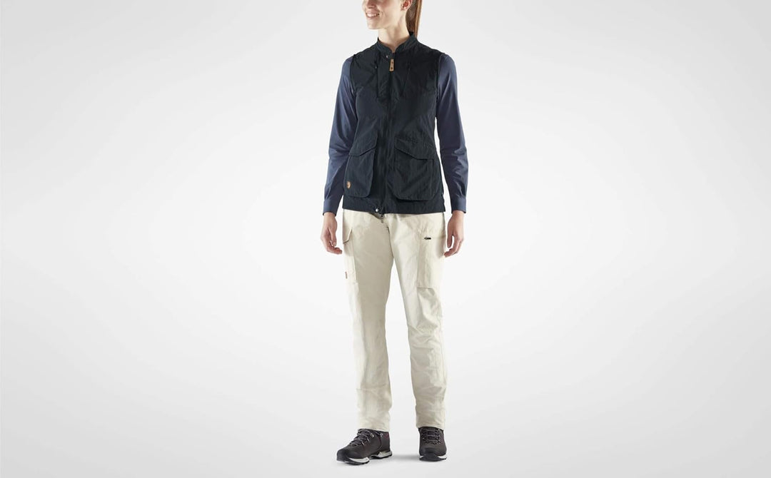 Fjällräven Damen Travellers Mt Vest W Westen XS Dunkelblau, XS Dunkelblau