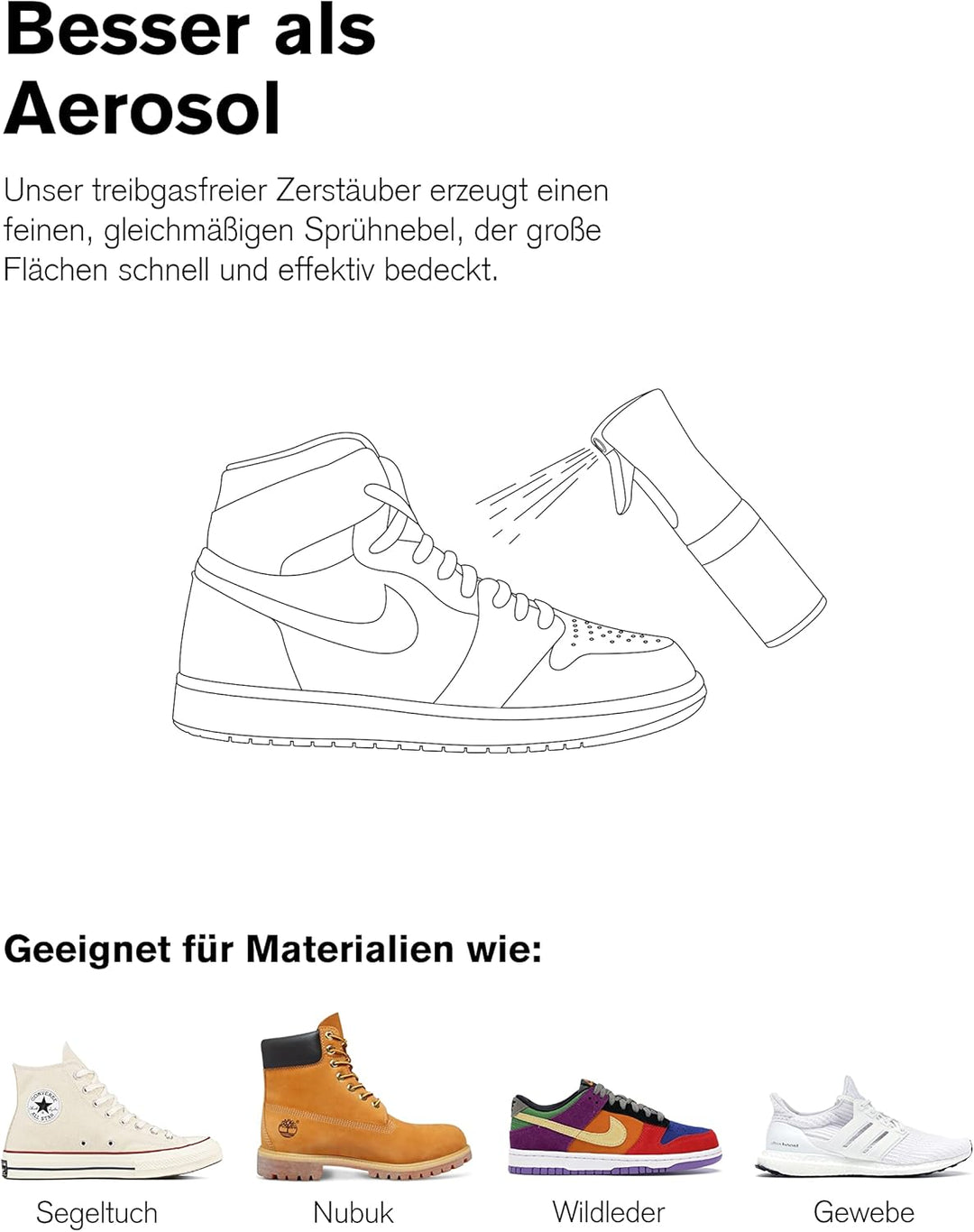 Jason Markk Schuhbürste und 8oz/236ml Tiefenreiniger im Set - Zur Reinigung und Pflege von Schuhen u