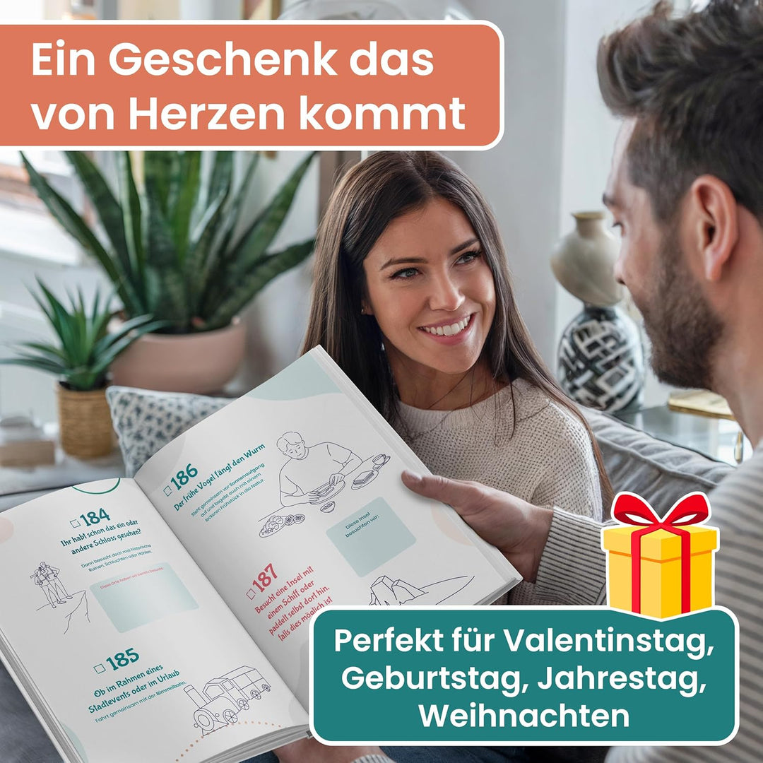 Bucket List für Paare | Paargeschenk | Geschenke für Paare und Partner | A4 | Überraschung Freundin