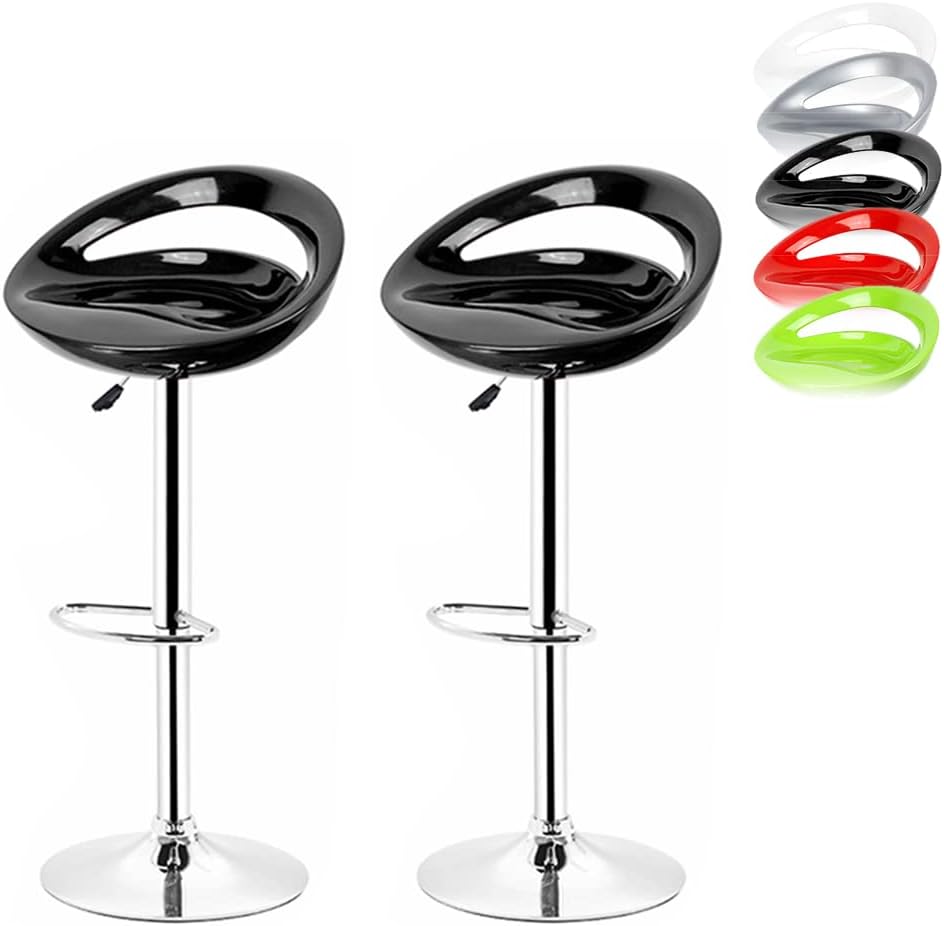 XDAILUYYDS Barhocker 2er Set aus ABS-Kunststoff, Minimalistische Leisure, Drehstuhl, Höhenverstellba