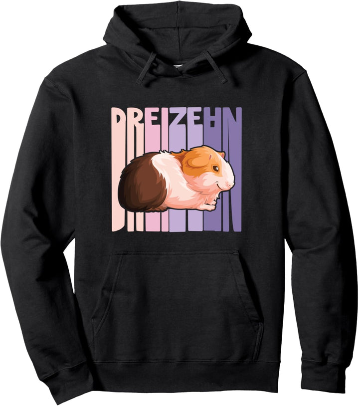13. Geburtstag Mädchen süsses Meerschweinchen 13 Jahre alt Pullover Hoodie