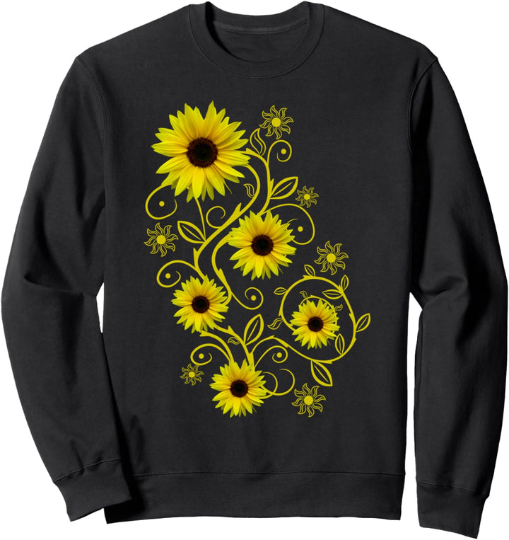 Sonnenblumen Sonnenblume Blumenranke Ornament floral Blumen Sweatshirt