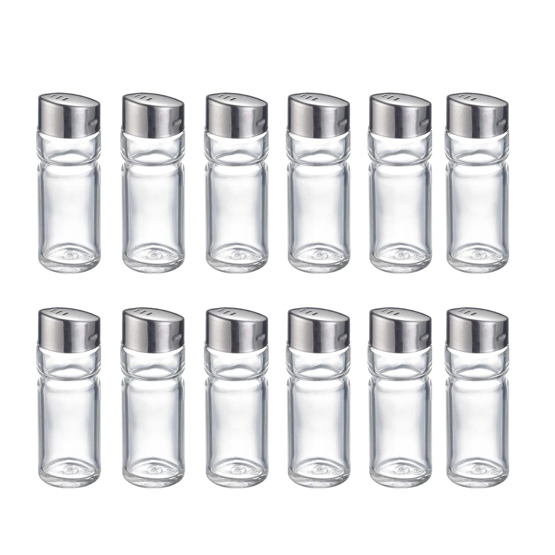 Westmark Universalstreuer, 12 Stück, Fassungsvermögen: je 40 ml, Glas/Rostfreier Edelstahl, Wien, Si