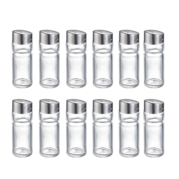 Westmark Universalstreuer, 12 Stück, Fassungsvermögen: je 40 ml, Glas/Rostfreier Edelstahl, Wien, Si