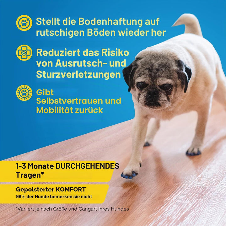 Dr Buzby's Grosse Zehengriffe für Hunde – sofortige Traktion auf Holz-/Hartholzböden – rutschfeste E