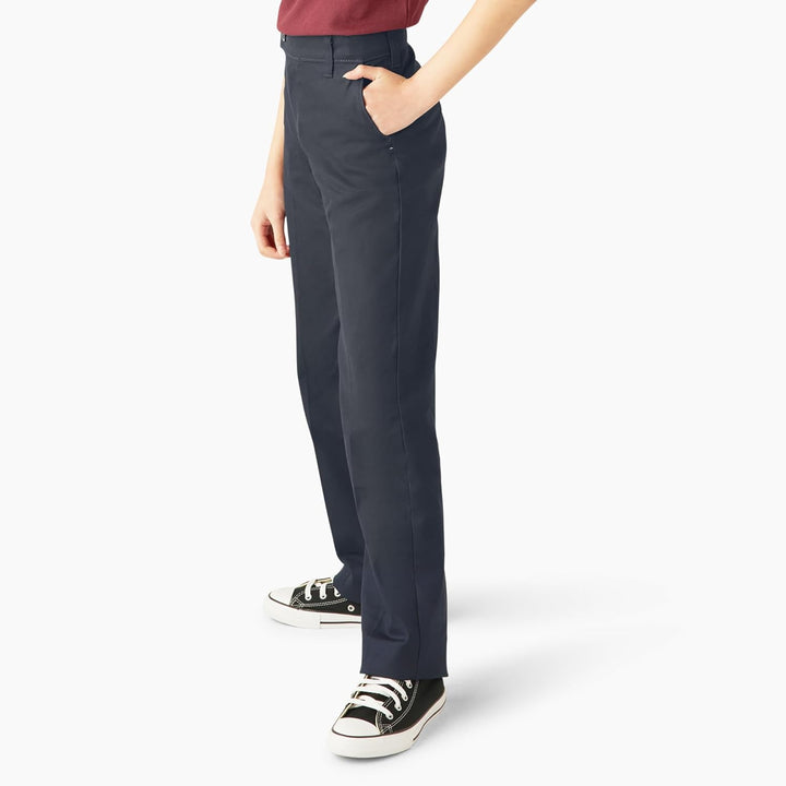 Dickies Mädchen Gleichmässige Stretch-Hose, schmal, gerade Uniform Stretch Slim Straight Pant 8 Dark