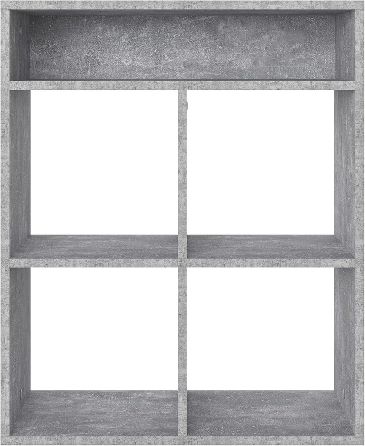 KOMTO Regal Beton - Bücherregal Standregal Würfelregal Büroregal 65,8 х 30,7 х 80,4 cm Bücherschrank
