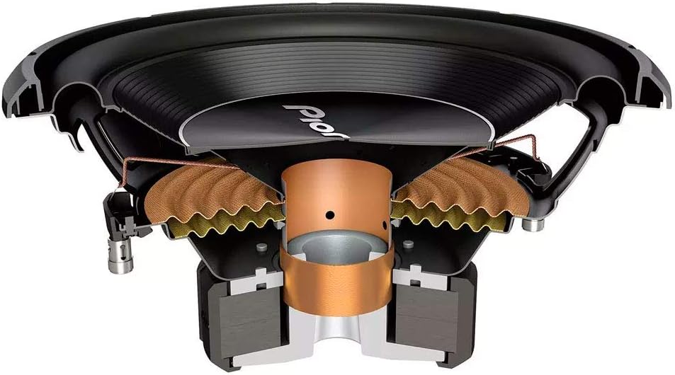 Pioneer TS-A300D4 Subwoofer mit Doppelschwingspule für den Gehäuseeinbau (1.500 W), 30 cm/12", IMPP