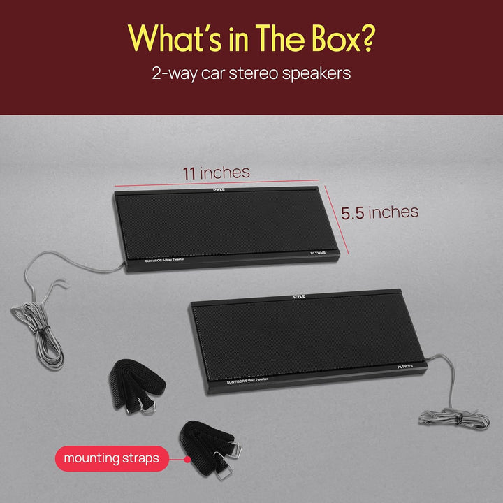PYLE PLTWVS 6 Wege, 200 W Sunvisor Halterung Car Audio System Hochtöner