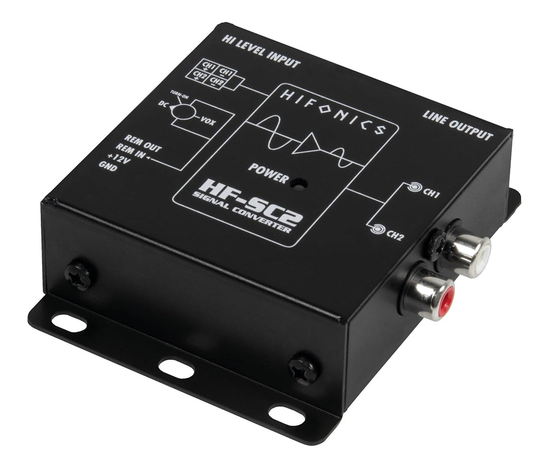 Hifonics HF-SC2-ISO - 2-Kanal "High To Low Level" Konverter mit automatischer Einschaltfunktion und