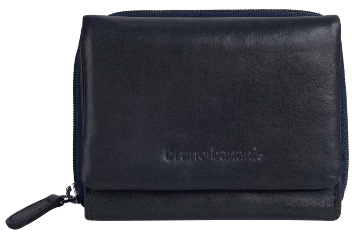 bruno banani Geldbörse Echt Leder Damen | | 021753 Blau, Blau