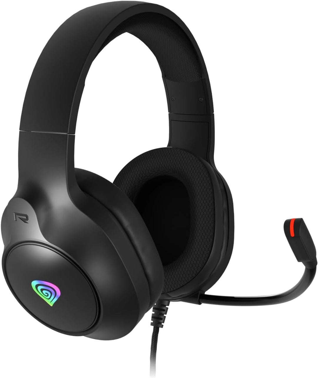 Genesis Neon 213 RGB Gaming Headset, Over-Ear Kopfhörer mit Mikrofon, 50mm Treiber, LED Beleuchtung,