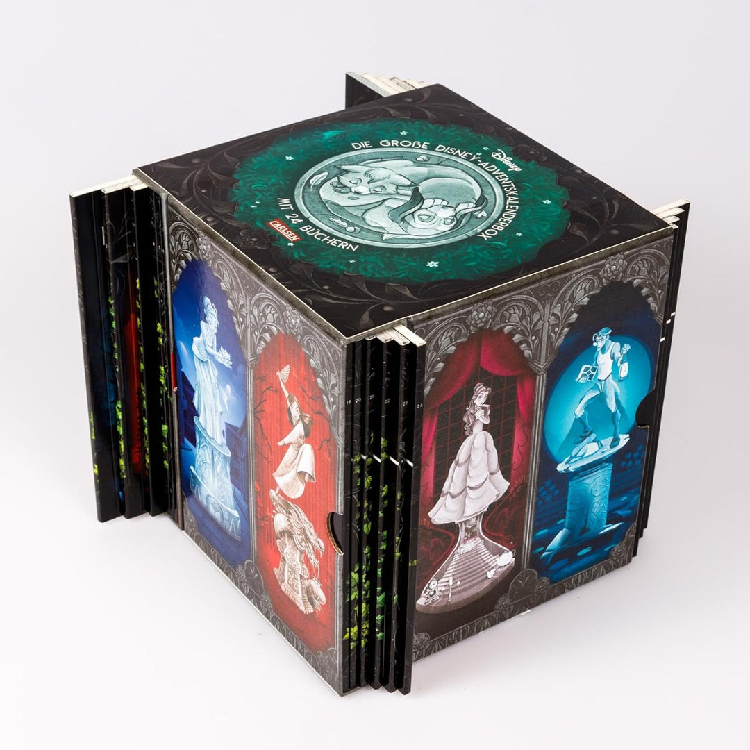 Die grosse Disney-Adventskalender-Box 2025 – Zauberhafte Weihnachts-Box mit 24 Büchern und 1.152 Sei