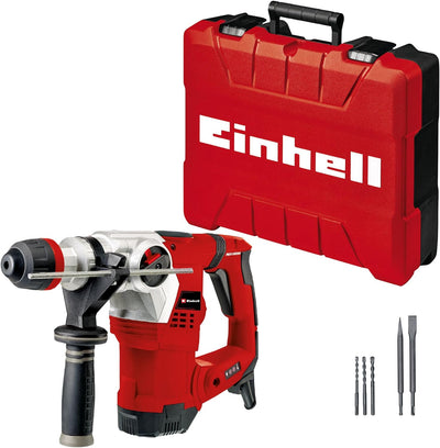 Einhell Bohrhammer TE-RH 32 4F Kit (1250 W, 5 Joule, 32 mm Bohrleistung in Beton, SDS-Plus, Anti-Vib