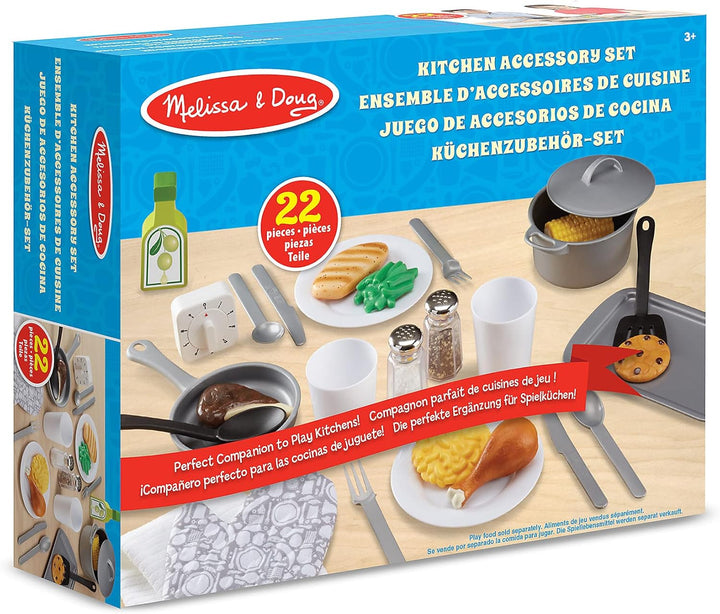 Melissa & Doug Küchenzubehörset | Fantasiespiel | Spielset | 3+ | Geschenk für Jungen oder Mädchen K
