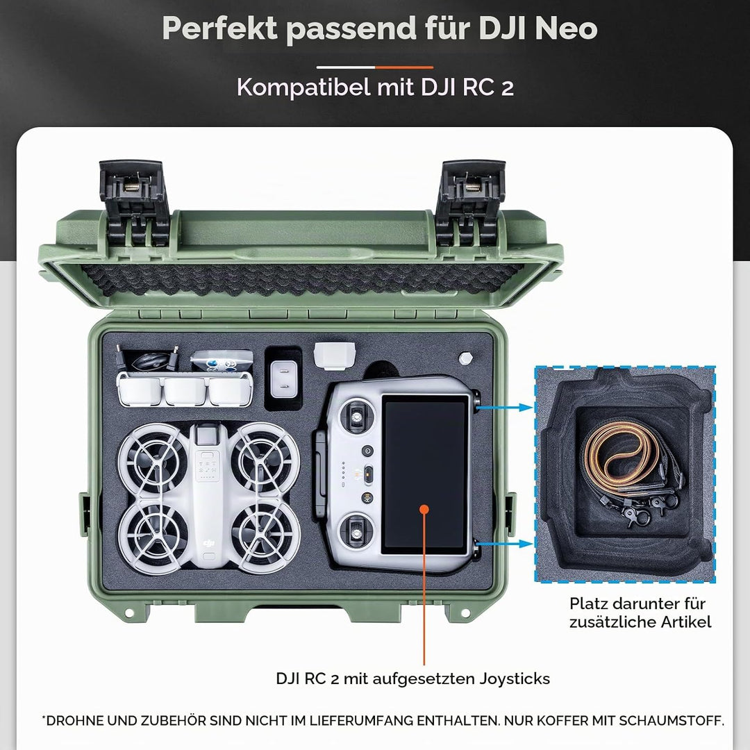 Lykus Titan N110 Wasserdicht Tasche/Koffer/Case für DJI Neo Combo, RC-N3/DJI RC 2, Unterstützung 7 A