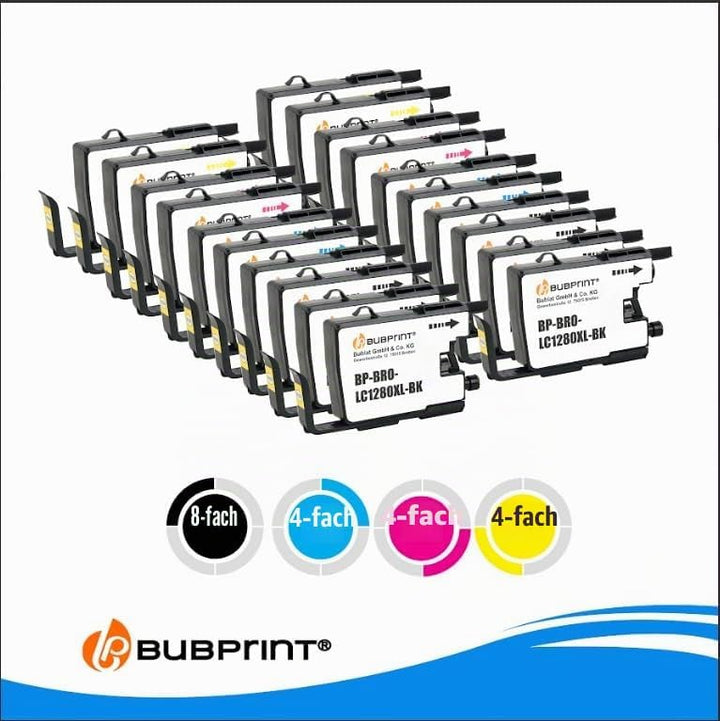 5er-Pack Bubprint Kompatibel Toner als Ersatz für Brother TN-241 TN-245 für MFC-9332CDW DCP-9022CDW