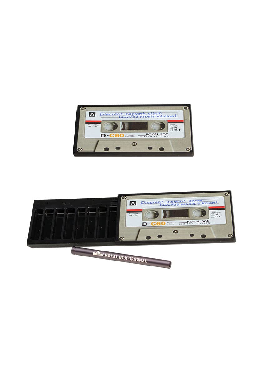 Royal Box, mit Röhrchen Music Cassette Black-up, Black-up