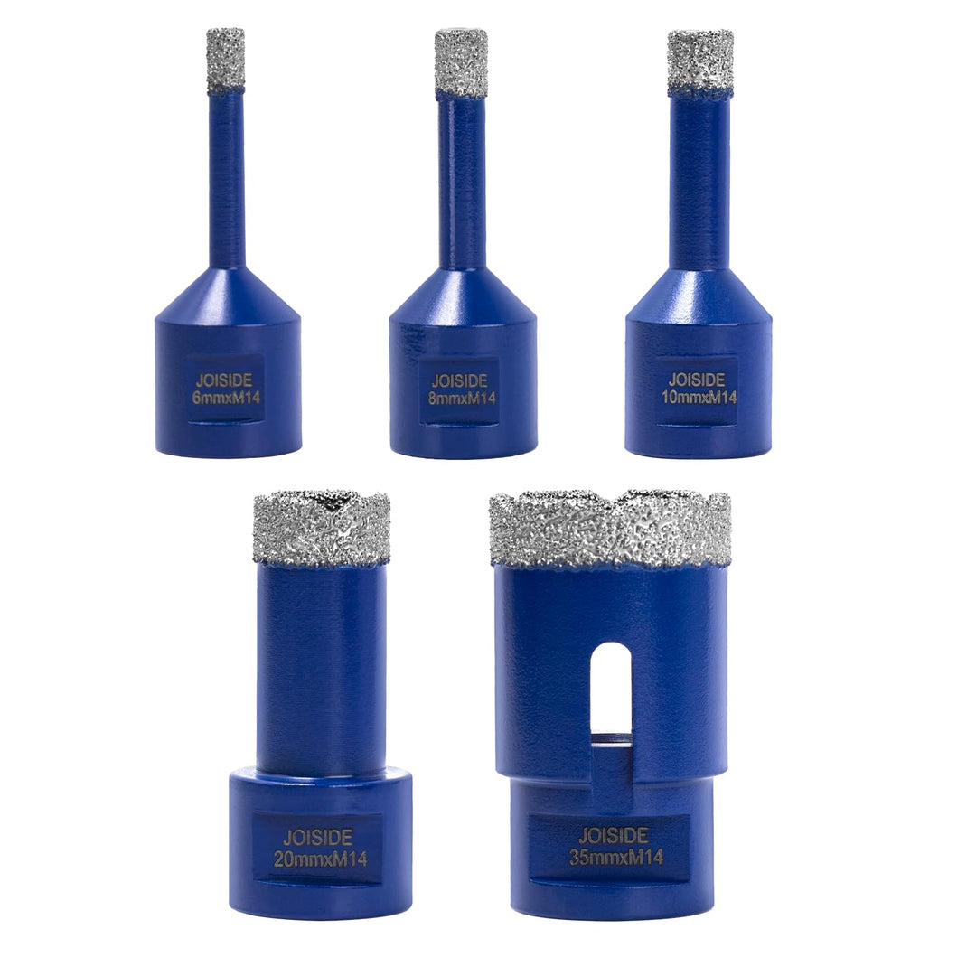 Fliesenbohrer 6 8 10 20 35mm x M14 5 Stücke Diamantbohrer Glasbohrer Fliesen Diamant Feinsteinzeug B