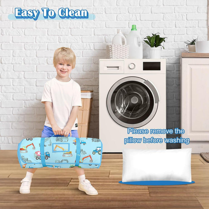 Schlafsack Kinder,Warm Kinderschlafsack mit Kissen Abnehmbar und Decke für Mädchen Jungen, Faltbare