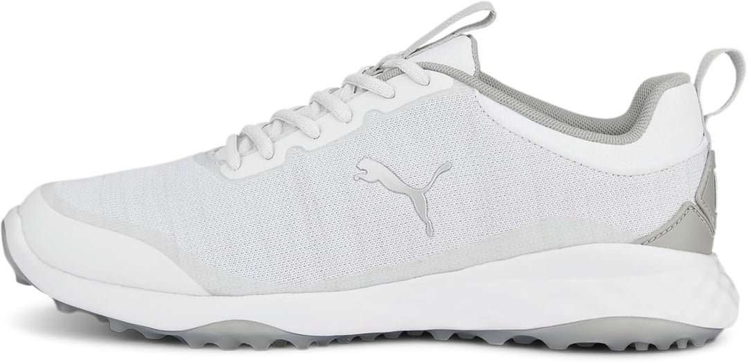 PUMA Herren Fusion Pro Golfschuh 41 EU Puma Weiss Puma Silber Flach Hellgrau, 41 EU Puma Wei&#xDF; P