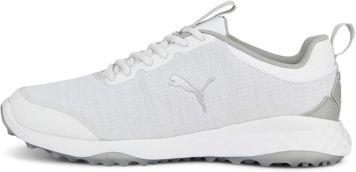 PUMA Herren Fusion Pro Golfschuh 41 EU Puma Weiss Puma Silber Flach Hellgrau, 41 EU Puma Wei&#xDF; P