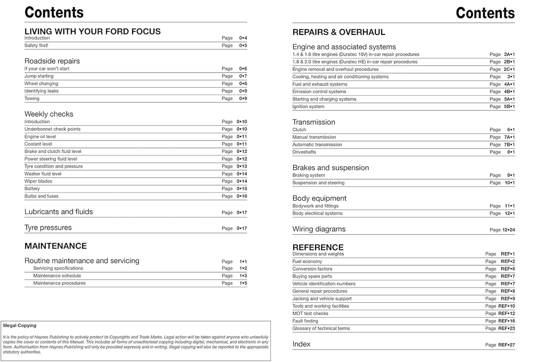 Ford Focus Petrol 05-11, Taschenbuch