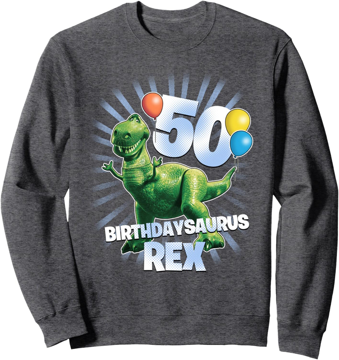 Disney Pixar Toy Story Birthdaysaurus Rex 50th Birthday Sweatshirt