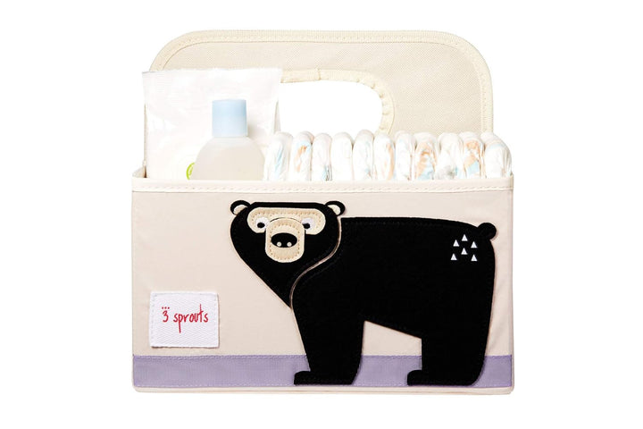 3 Sprouts - Wickeltasche Organizer - Baby Windel Caddy für Wickelutensilien - Wickelkorb & Wickelorg