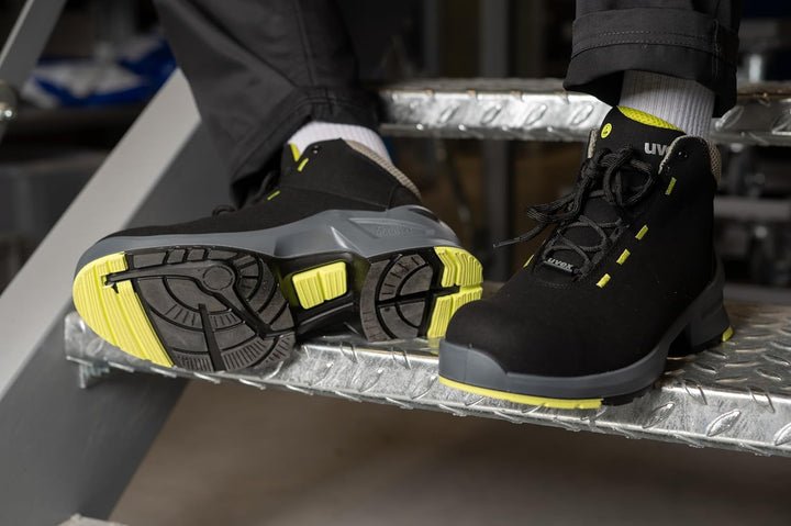 Uvex 1 Arbeitsstiefel - S2-Sicherheitsstiefel SRC ESD - Schwarz 43 EU