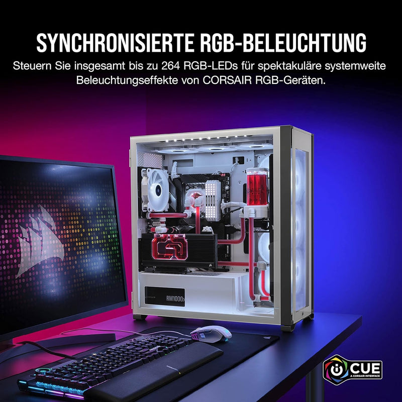 Corsair iCUE COMMANDER CORE XT, Digitale Steuerung der RGB-Beleuchtung und Lüfterdrehzahl (Sie bis z