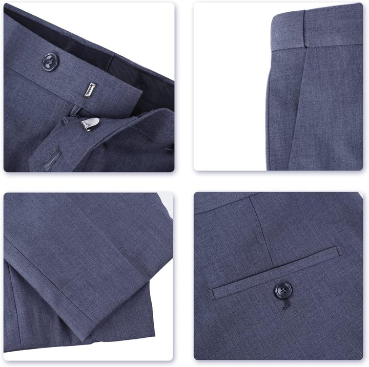 Cloudstyle Anzug Herren Slim Fit 3 Teilig Krawatte Anzüge Business Herrenanzug Sakko für Hochzeit L