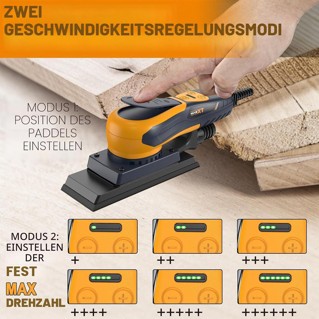 Bürstenlose Elektroschleifer 3.0 MAXXT 350W, einstellbare Geschwindigkeit 4000-10000/Umin, automatis