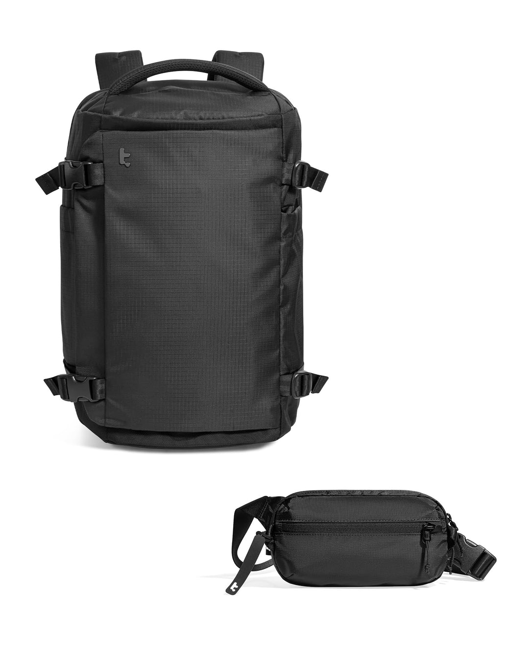 tomtoc 28L Reiserucksack, TSA-freundlicher Handgepäck Rucksack & tomtoc 1,5 Liter Sling Bag mit RFID