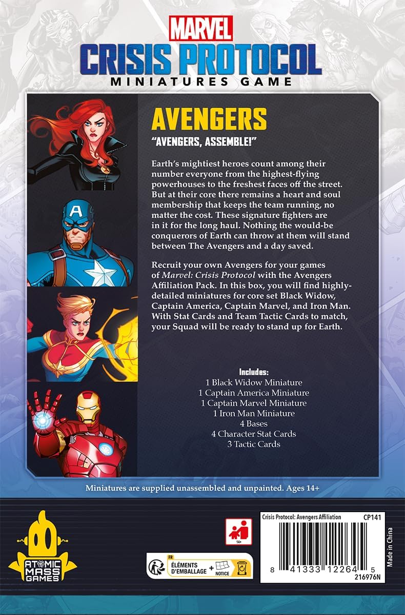 Atomic Mass Games, Marvel: Crisis Protocol – Avengers, Affiliation-Erweiterung, Tabletop, 2 Spieler,