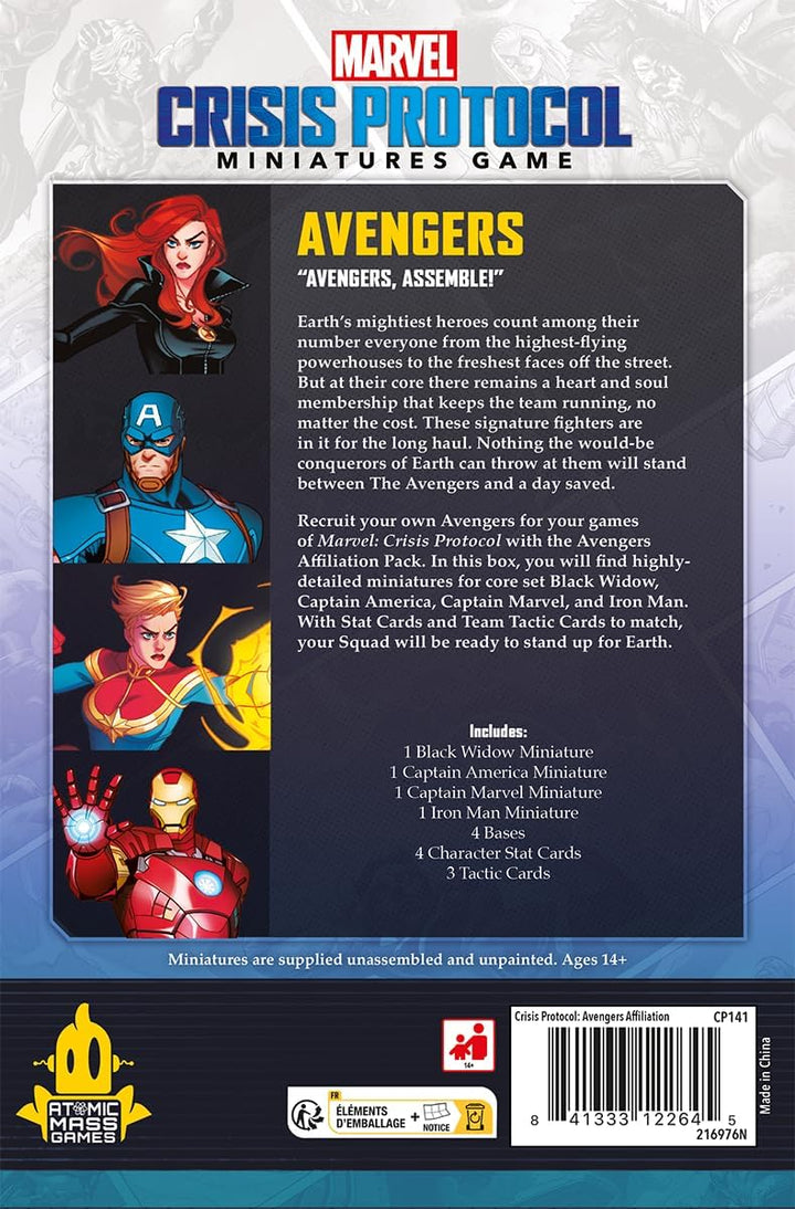 Atomic Mass Games, Marvel: Crisis Protocol – Avengers, Affiliation-Erweiterung, Tabletop, 2 Spieler,