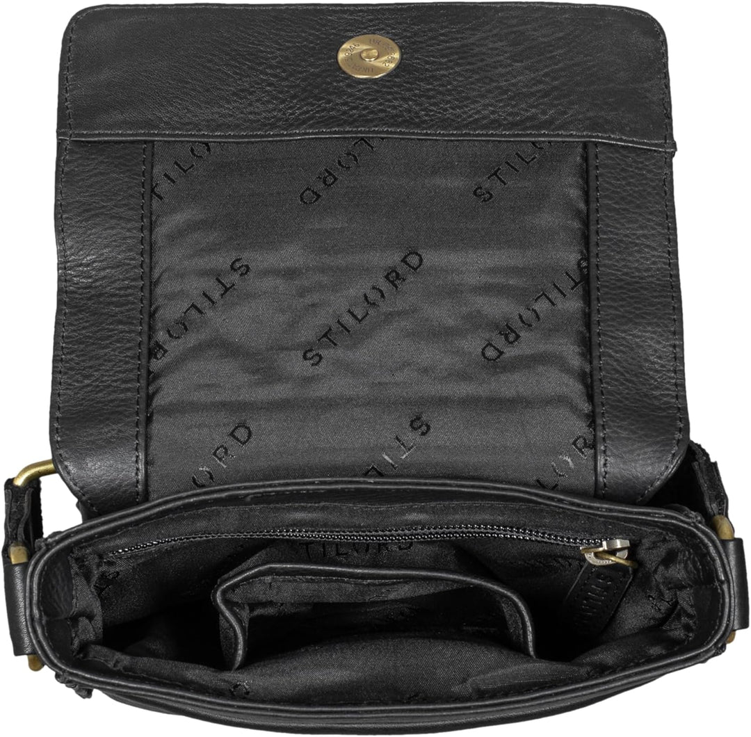 STILORD 'Nate' Herrentasche Leder klein Umhängetasche Schultertasche Männer Handtasche Messenger Bag