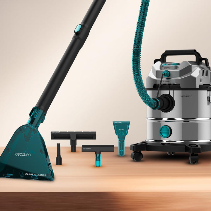 Cecotec Staubsauger für Feststoffe, Flüssigkeiten, Polster und Teppiche mit Kabel Conga CarpetClean
